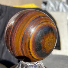 420G Natural Tiger Eye stone ball quartz crystal ball Reiki healing picture