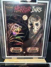 2026 Tkzdesigns Artist Signed Horror Inks Jason Voorhees & Freddy Kruger JM-1 picture