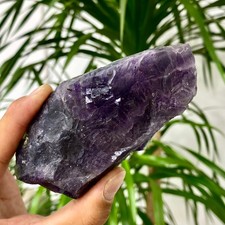 271G  Rare transparent purple cubic fluorite mineral crystal sample/Chin picture
