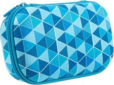 Blue Pencil Case for Kids, Cute Aesthetic Pencil Box for School picture