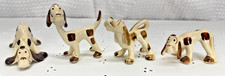 VINTAGE RIO HONDO POTTERY CALIFORNIA 4 DOGS BOBBLEHEAD FIGURINES USA  picture
