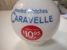 Vintage Bulova Caravelle Advertising Glass Globe picture