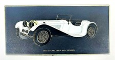 SS100 1937 Jaguar Jag Plastic Plaque Desk Sign Unipart Leyland Cars England‌  picture