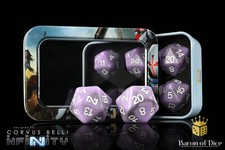 Infinity: N5 Purple - Official Dice Set Handcrafted Resin Dice by Baron of Dice picture
