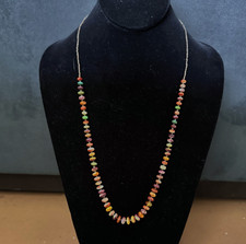 Vintage Santo Domingo Heishi Necklace Cora,l Turquoise, Stones ... picture