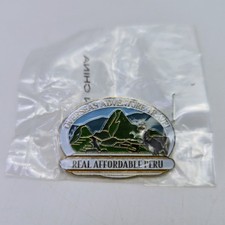 Overseas Adventure Travel Wilderness Real Affordable Peru Mountains Pin Souvenir picture