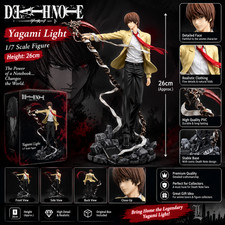 26cm Death Note Anime Yagami Light Action Figure Statue Figurines Pvc Collection picture