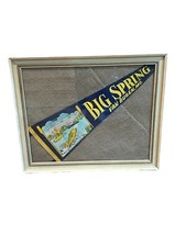 Framed Vintage Big Springs Van Buren Missouri Souvenir Pennant picture
