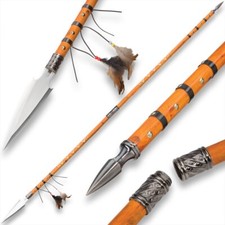 Double Pointed Native Style Spear | 67 1/4
