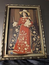 Vintage Virgin of Chapi Framed Print – Patroness of Arequipa, Peru – Cusco Schoo picture