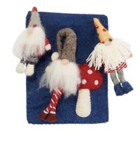 NWT Mud Pie Gnome Finger Puppets | 3 Puppets & Pouch 🍄 picture