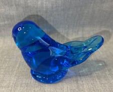VINTAGE LEO WARD 1994 BLUEBIRD OF HAPPINESS PAPERWEIGHT FIGURINE SIGNED picture