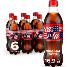 Coca-Cola Soda Soft Drinks, 16.9 fl oz Fl Oz (Pack of 6), regular picture