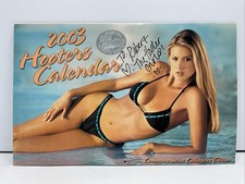 HOOTERS Calendar 2003 With One Cover Dedication And Three Signatures C03 picture