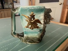 Rare Anheuser-Busch Budweiser Mug-New Hampshire Old Man Of The Mountain Mug picture