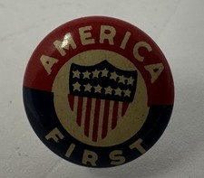 America First Shield Lapel Pin Vintage picture