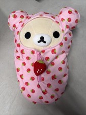 Rilakkuma Korilakuma Plush Reversible Strawberry Sleeping Bag San-X Kigurumi picture