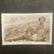 Vintage Postcard Cinema Phyllis Haver Autograph Signature Dedication picture