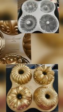 9 Cup Bundt Quartet Pan-Bake four beautifully detailed mini Bundt cakes at once. picture