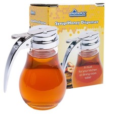 Commercial-Grade Tempered Glass Honey Dispenser 14 Ounce Honey Jar picture