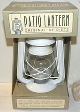 Dietz ORIGINAL Patio Camping Lantern WHITE Kerosene Oil Lamp NEW William Sonoma picture