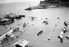 Aviation Meeting of hydroplanes at Monaco General view of the harb- 1913 Photo picture