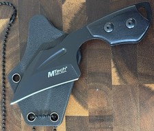 New Style Neck Knife Fixed Blade 5” Overall 3” Blade Stealth Black Kydex Sheath picture