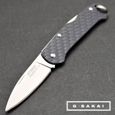 G-SAKAI PREPPY Japanese VG10 Carbon Fiber Handle Folding Knife Japan Made picture