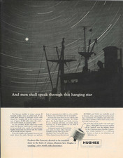 1964 HUGHES AIRCRAFT Satellite Ship NASA Vintage Magazine Print Advertising picture