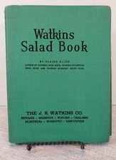 Watkins Salad Book Vtg Cookbook by E. Allen Coilbound HC J R Watkins Co. 1946 picture