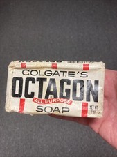 NEW Vintage Antique Colgate Octagon All-Purpose Large Soap 7 oz picture