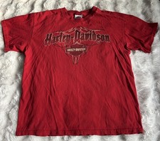 Harley-Davidson Cancun Mexico T Shirt Mens Large Red Timeless Legends FAST SHIP picture