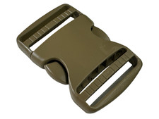 2 Inch ITW TSR 200 Side Release Buckle Heavy Duty USA Made Plastic Webbing Tan picture