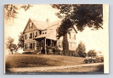 RPPC Large Three Story Home Possibly MA, ME, or NH Real Photo Postcard picture