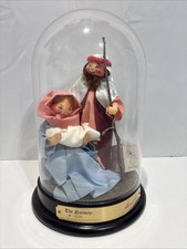 Rate Vintage Annalee Collector’s Series 1987 Nativity Dolls In Glass Dome #1929 picture
