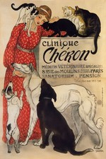 🐾 Clinique Chéron Vintage Poster - 24x36” Classic Print 🤯💯 picture