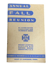 1946 Scottish Rite Harrisburg PA Reunion Vintage Booklet Freemasonry Masonic picture