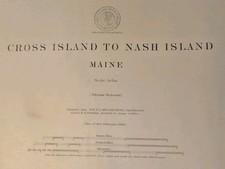 1891  Jonesport To Machiasport Maine Island Sailing Chart picture