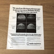 GRAM152 MAGAZINE ADVERT 11X8 AUDIO-TECHNICA AT 15S CARTRIDGE picture
