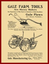 1905 Gale Farm Tools of Albion, Michigan NEW METAL SIGN: 12 x 16