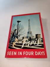 Paris France Seen in Four Days Guilmin Guide 1962 With Pull-Out Map picture