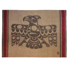 Northwest Coast Native American Wool Blend Blanket picture