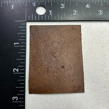 Vtg c 1910s As-Is-VERY-Faint CASE SCHOOL APPLIED SCIENCE Tobacco Leather 592T picture