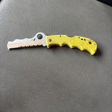 Vintage (Early?) SPYDERCO H1 Assist Salt (C79PSYL) H1 Blade  - SEKI-CITY JAPAN picture