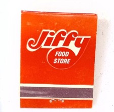 Vintage Jiffy Food Store matchbook advertising collectible - get it in a Jiffy picture