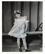 AMERICAN  ACTRESS, COMEDIAN JUDY CANOVA,  SIGNED VINTAGE STUDIO PHOTO picture