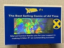 Vintage 1991 Marvel X-Men #1 Promotional Hologram Display Sign picture