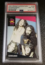 Soundgarden PSA 8 1991 Proset Superstars Musicards Chris Cornell Card Rock Music picture