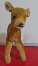 VINTAGE PLUSH STEIFF VELVETEEN MOHAIR FAWN BAMBI DEER picture
