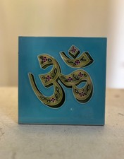 RARE VINTAGE CERAMIC OM TILE MADE IN JAPAN COLLECTABLE picture